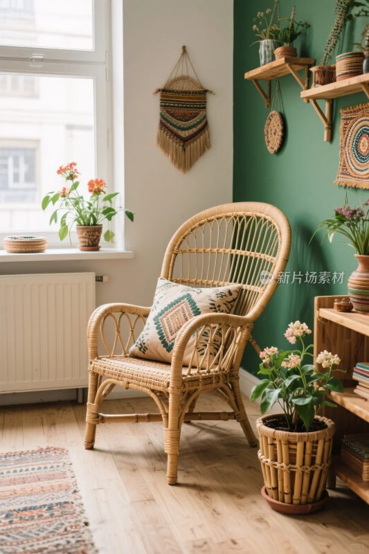 温馨室内角落场景