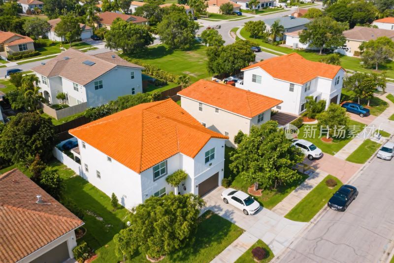 社区住宅航拍图