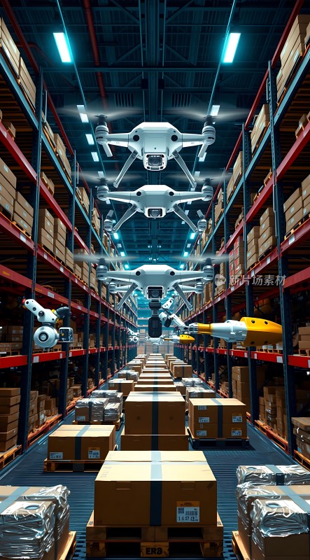 智能仓储无人机与机器人协同作业