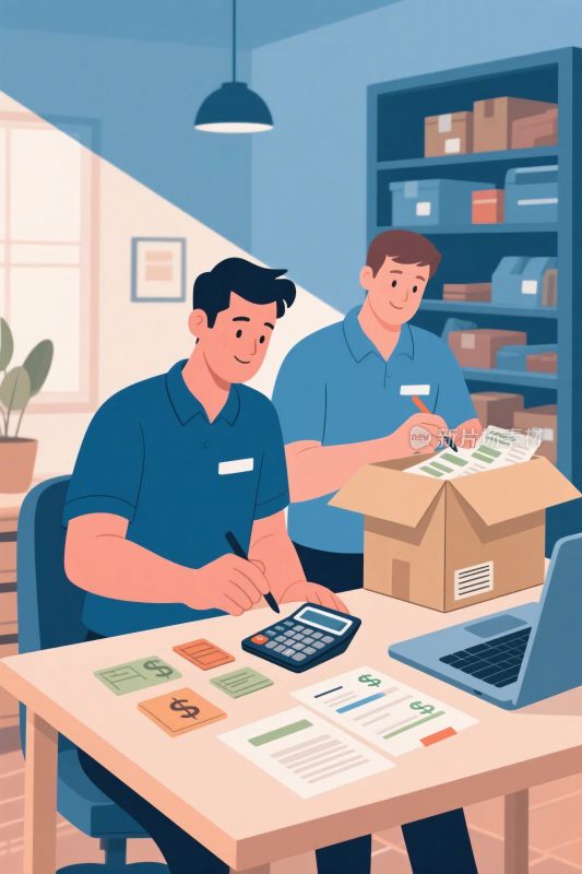 办公场景人物插画