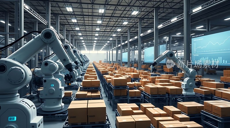 智能仓库机器人高效作业