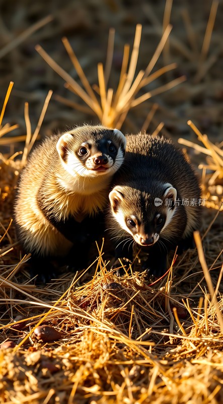 阳光下的可爱小动物