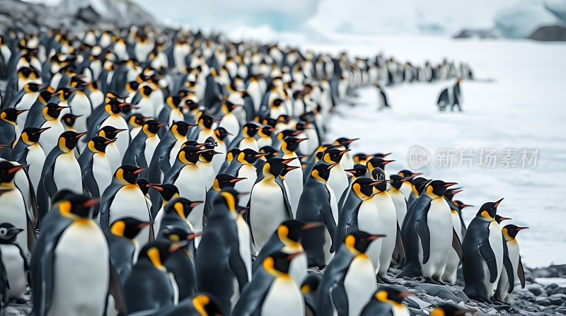 南极企鹅大军集结