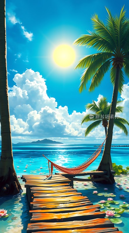 阳光下的热带风情