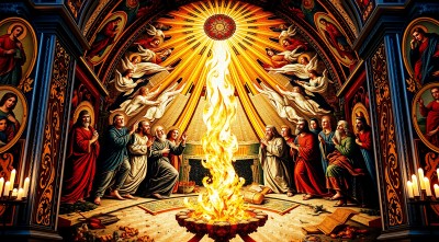 圣火降临天使与先知共庆神迹 圣火降临天使与先知共庆神迹