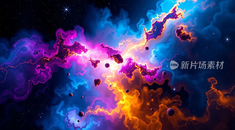 宇宙奇观星云与行星