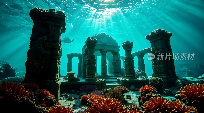 水下古建筑遗迹