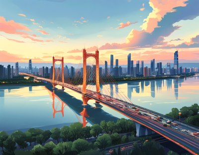 南昌八一大桥全景