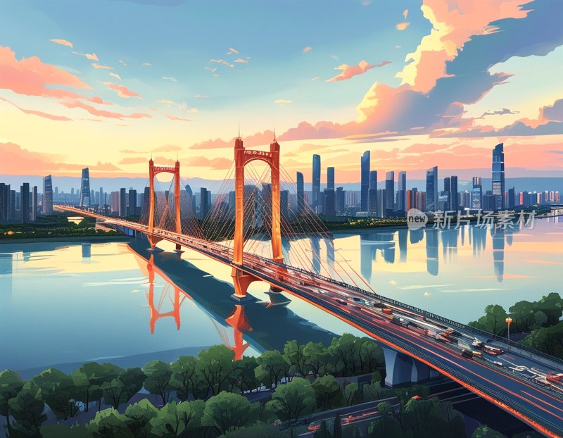 南昌八一大桥全景