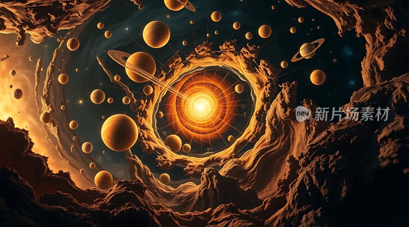 太阳系奇观行星环舞