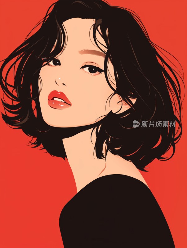 时尚女性插画