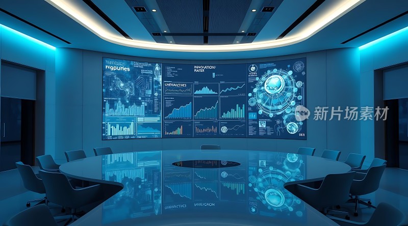 未来会议室科技感十足