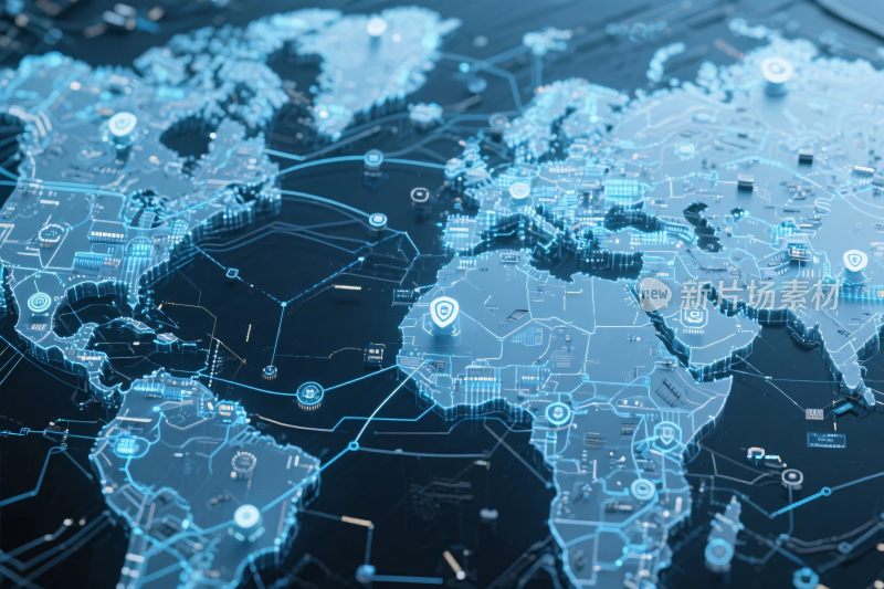数字化世界地图界面