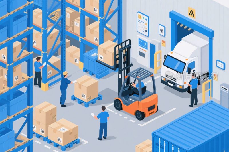 仓库物流运输场景