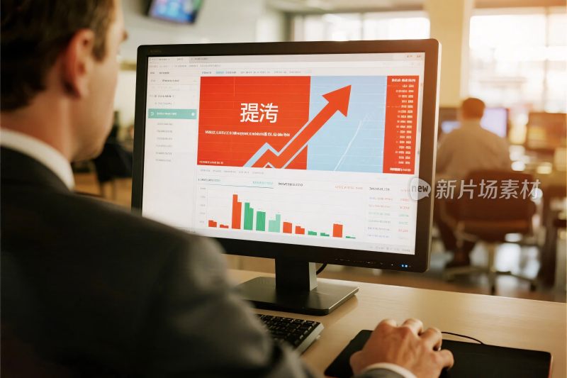 办公场景查看数据统计图