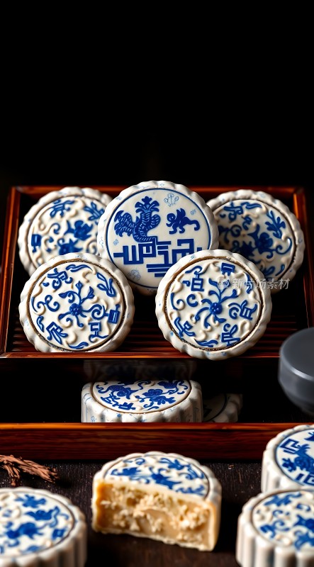 青花瓷月饼