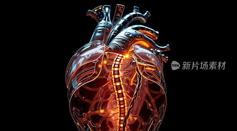 机械心脏解剖图