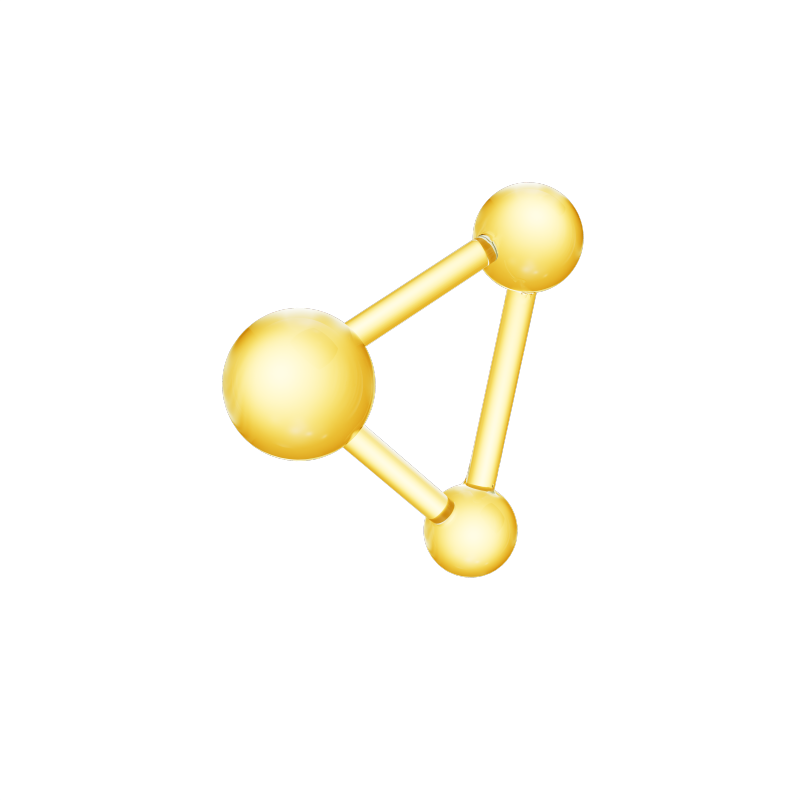 3D渲染精华微观分子水滴元素