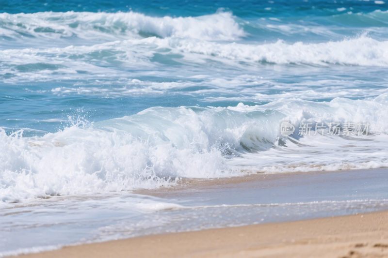 海边海浪沙滩风景