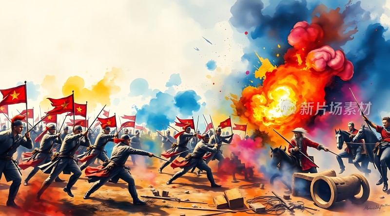 浴血奋战红旗飘扬