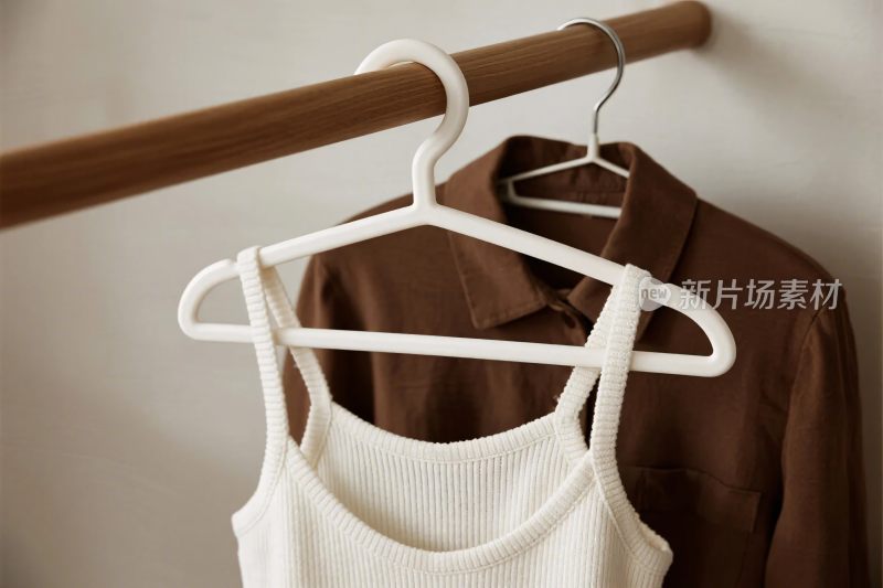 衣物与衣架展示