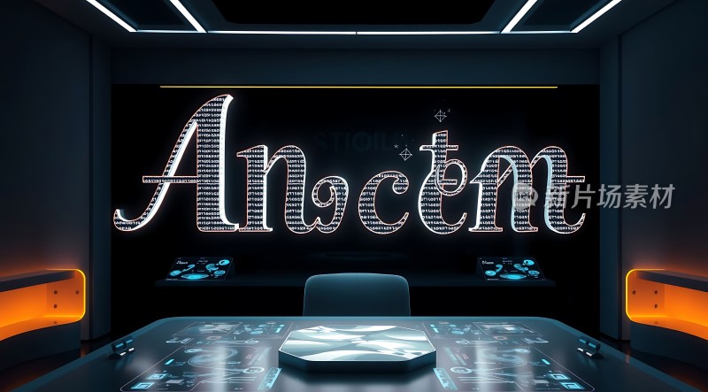 科技感十足的会议室未来主义风格设计