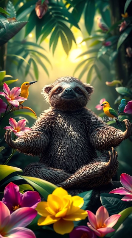 树懒与自然和谐共处