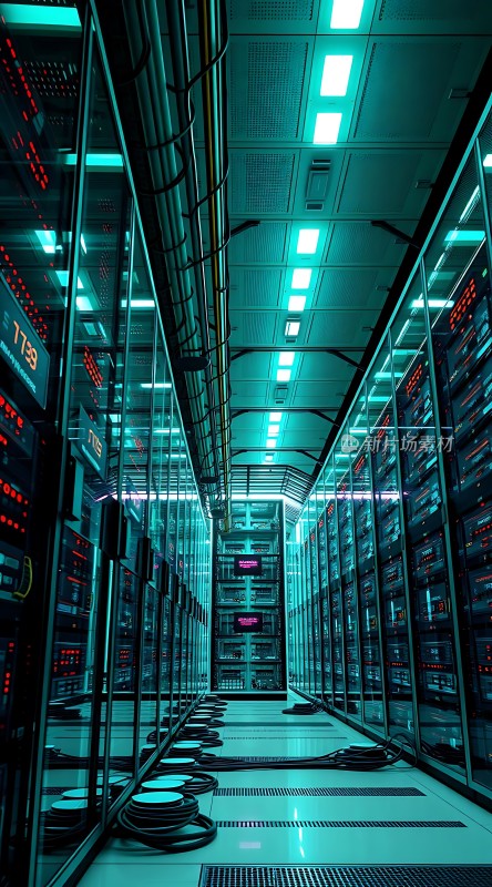 数据中心内部科技感十足