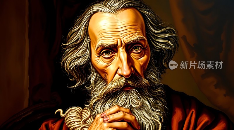 智慧长者的沉思