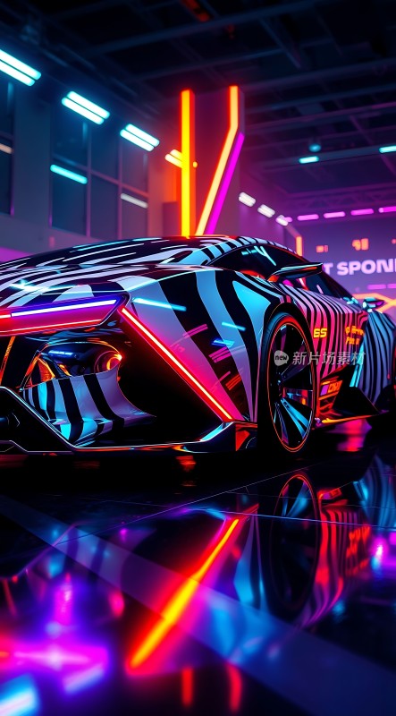 霓虹灯下的未来座驾