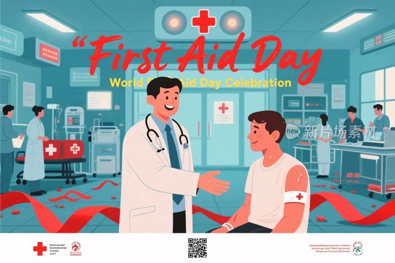 急救日宣传插画