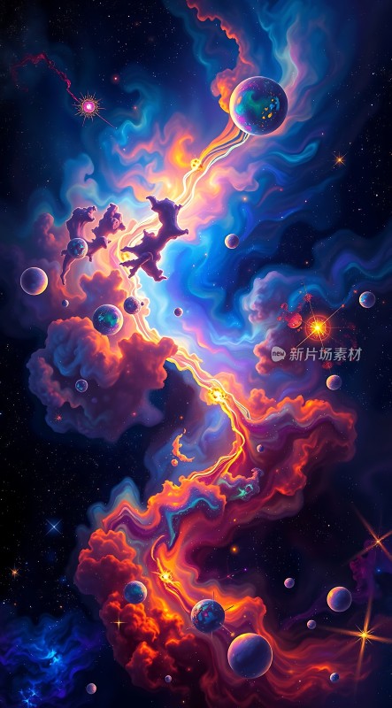 宇宙奇观星云与行星