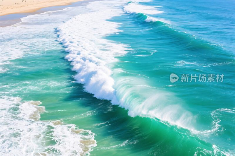 海滩海浪风景图