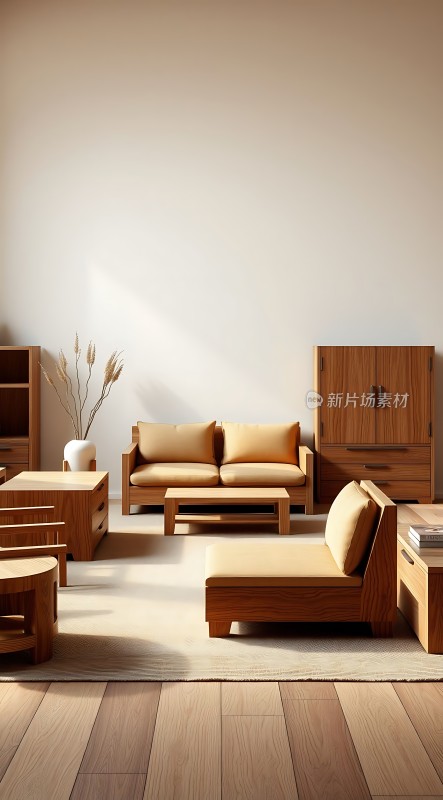 简约木制家居温馨舒适生活空间