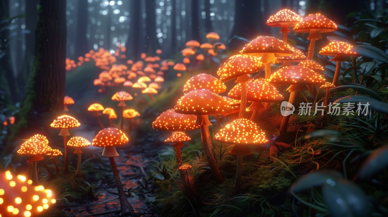 蘑菇童话背景
