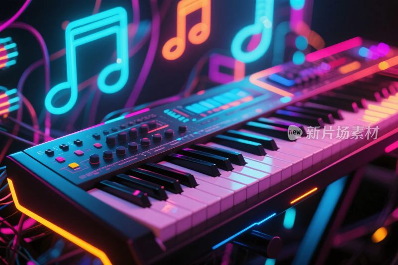 霓虹音乐电子琴