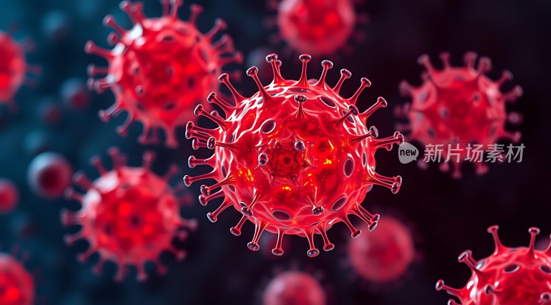 红色病毒入侵新片场素材