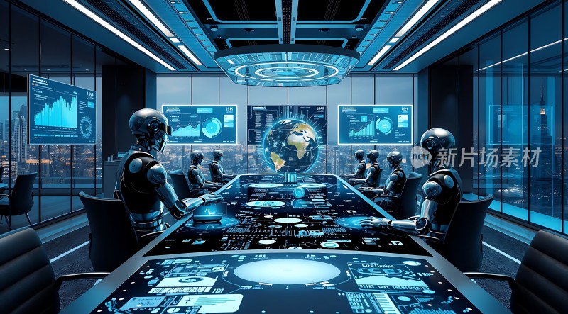 智能会议室里的地球会议