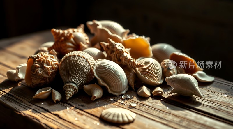 阳光下的贝壳世界