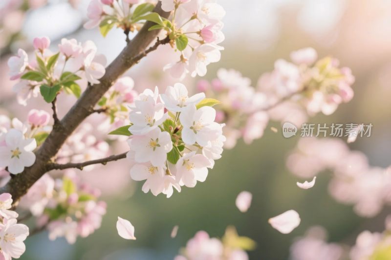 樱花枝头春景图