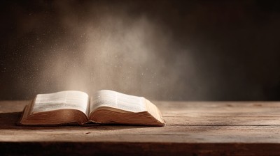 翻开的书与飞扬尘埃画面 翻开的书与飞扬尘埃画面