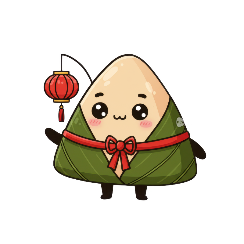 可爱的端午节卡通粽子免扣元素
