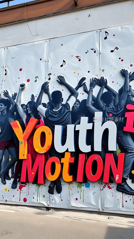 青年动感活力四射的青春盛宴