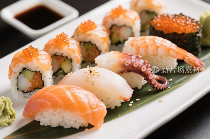 精美日式寿司展示