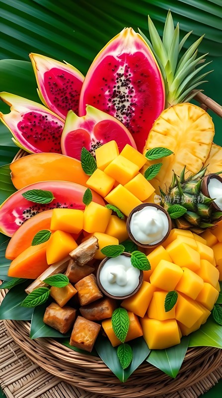 热带水果拼盘