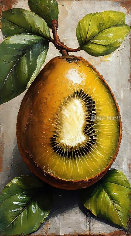 奇异果艺术画