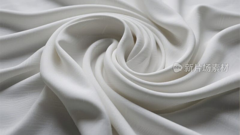 白色丝绸布料特写