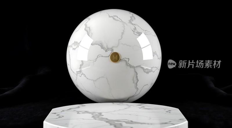 大理石球展示台