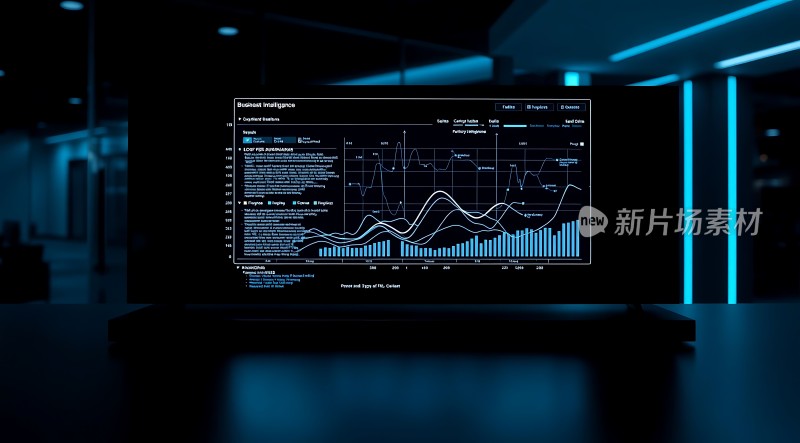 新片场素材科技感图表展示