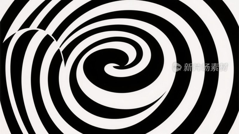 黑白螺旋条纹几何图案